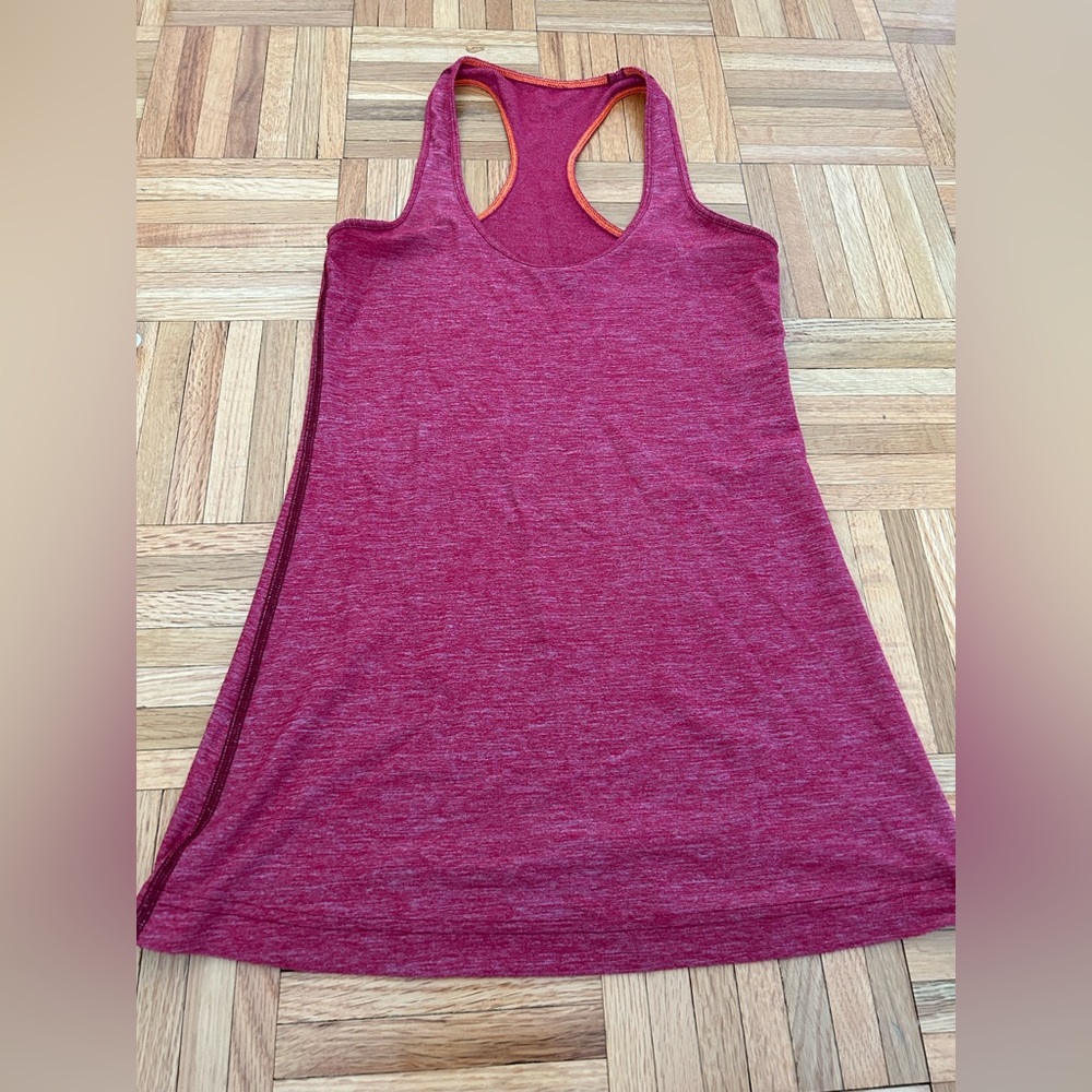 Red Lululemon tank top